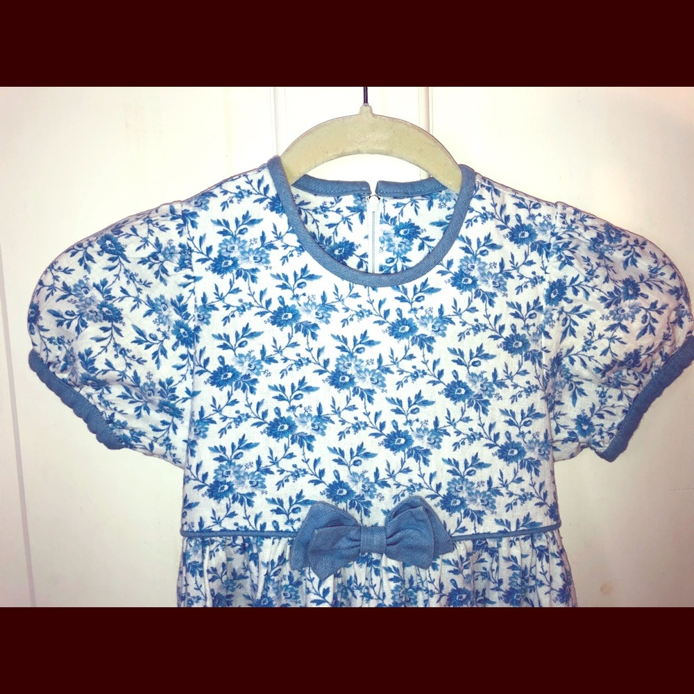 Blue & White Floral Dress
